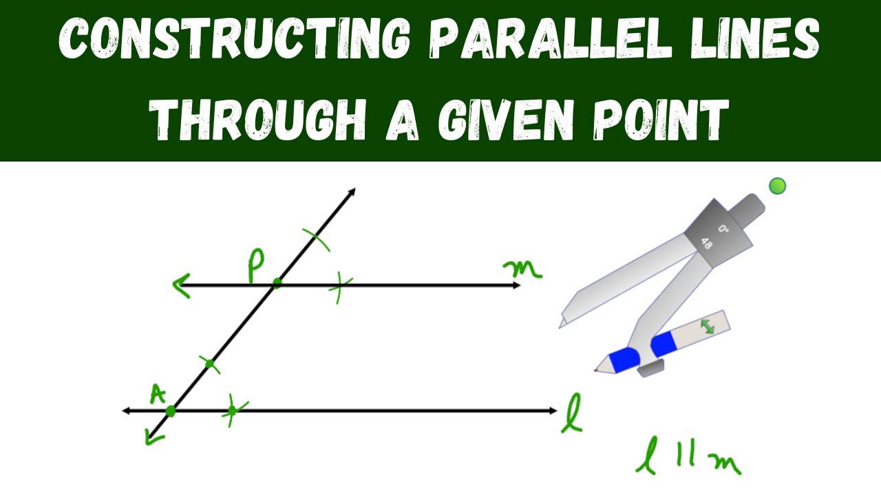 Constructing Parallel Lines Through a Given Point - Geometry