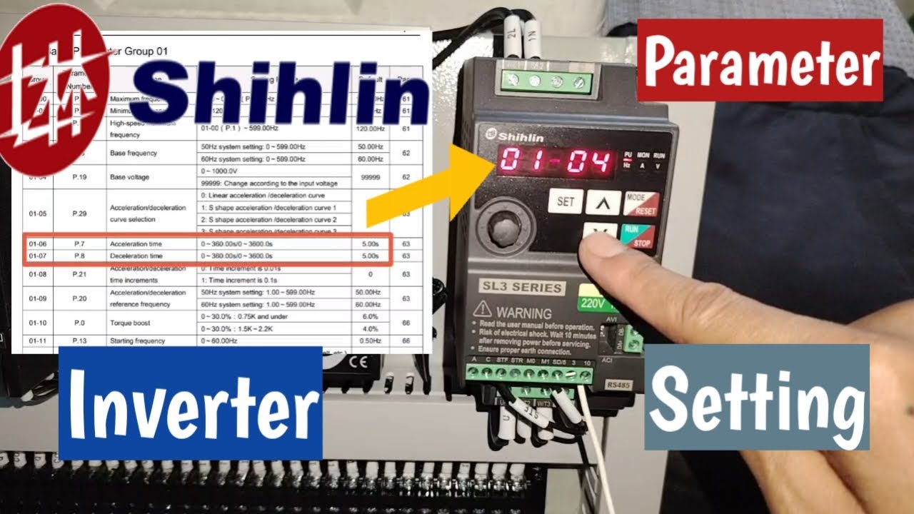 Shihlin Inverter Parameter Setting #sl3