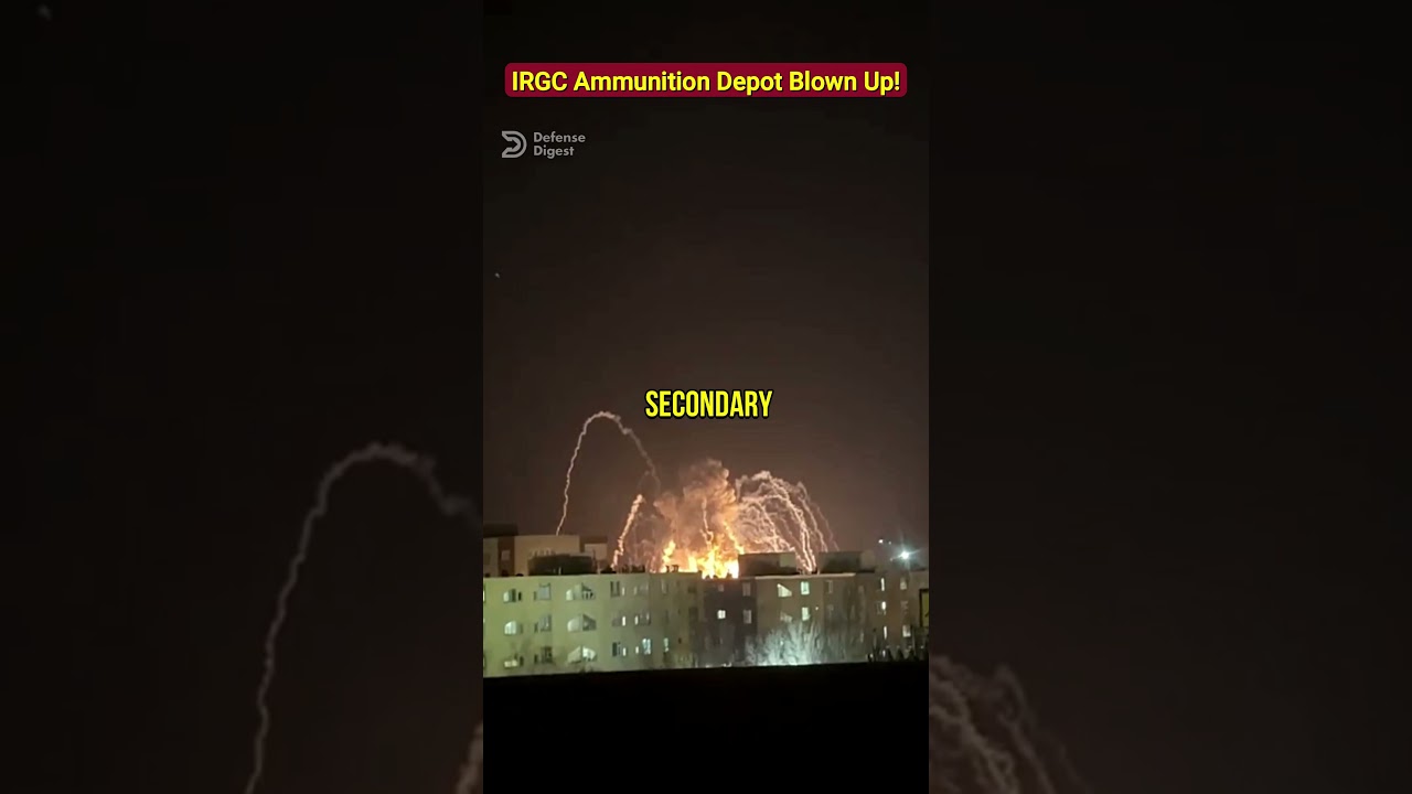 US&ndash;Israel Airstrikes Ignite IRGC Missile Depot in Zanjan!