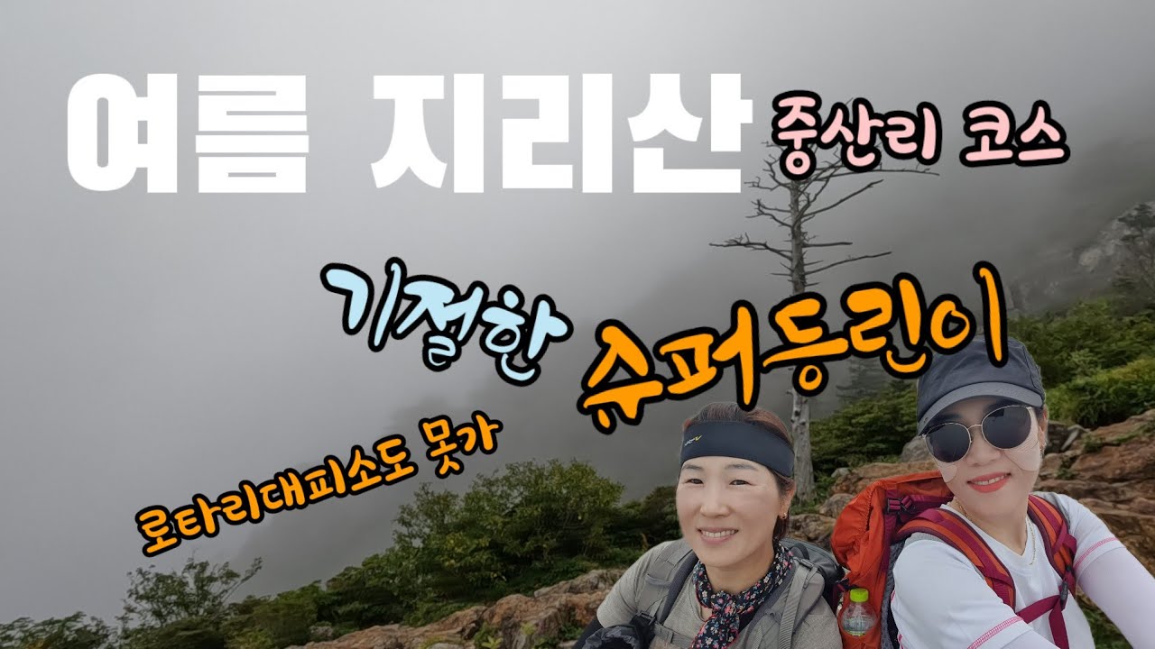 로타리대피소도 못가 기절한 슈퍼등린이/여름지리산/중산리 코스