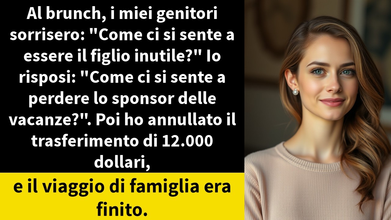 Al brunch, i miei genitori sorrisero: 