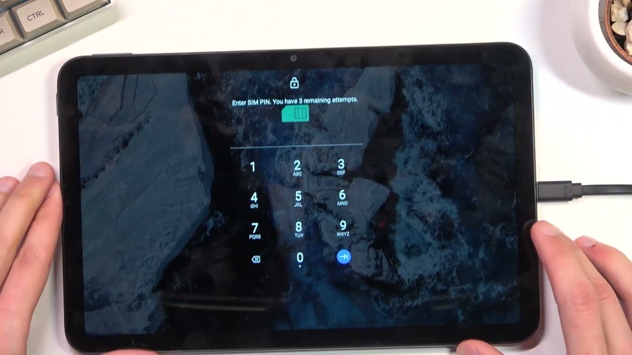 How to Insert Nano SIM and Micro SD into NOKIA T20 - Input SIM and SD Cards