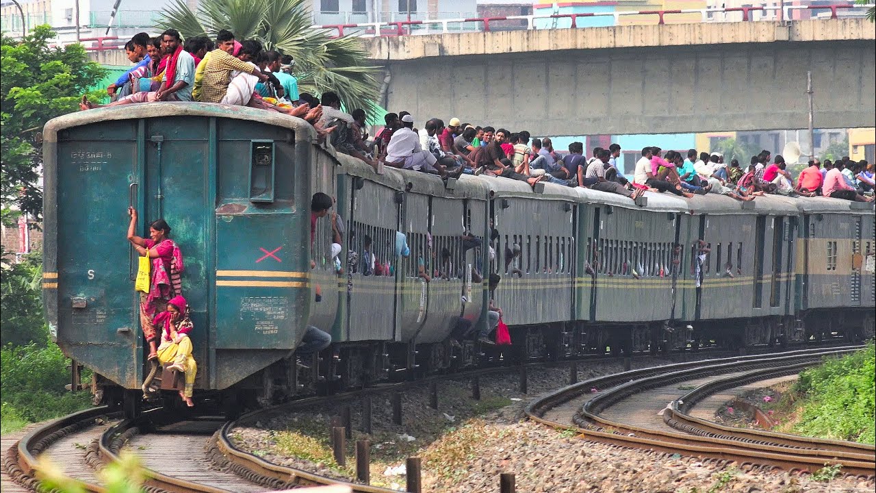 Most Overcrowded Train of Bangladesh Railway