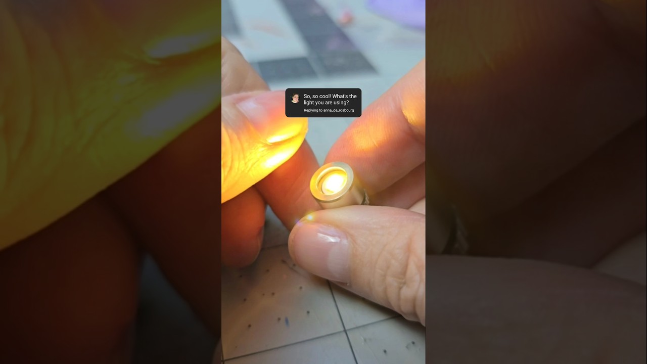 Mini Battery LED lights #miniatures
