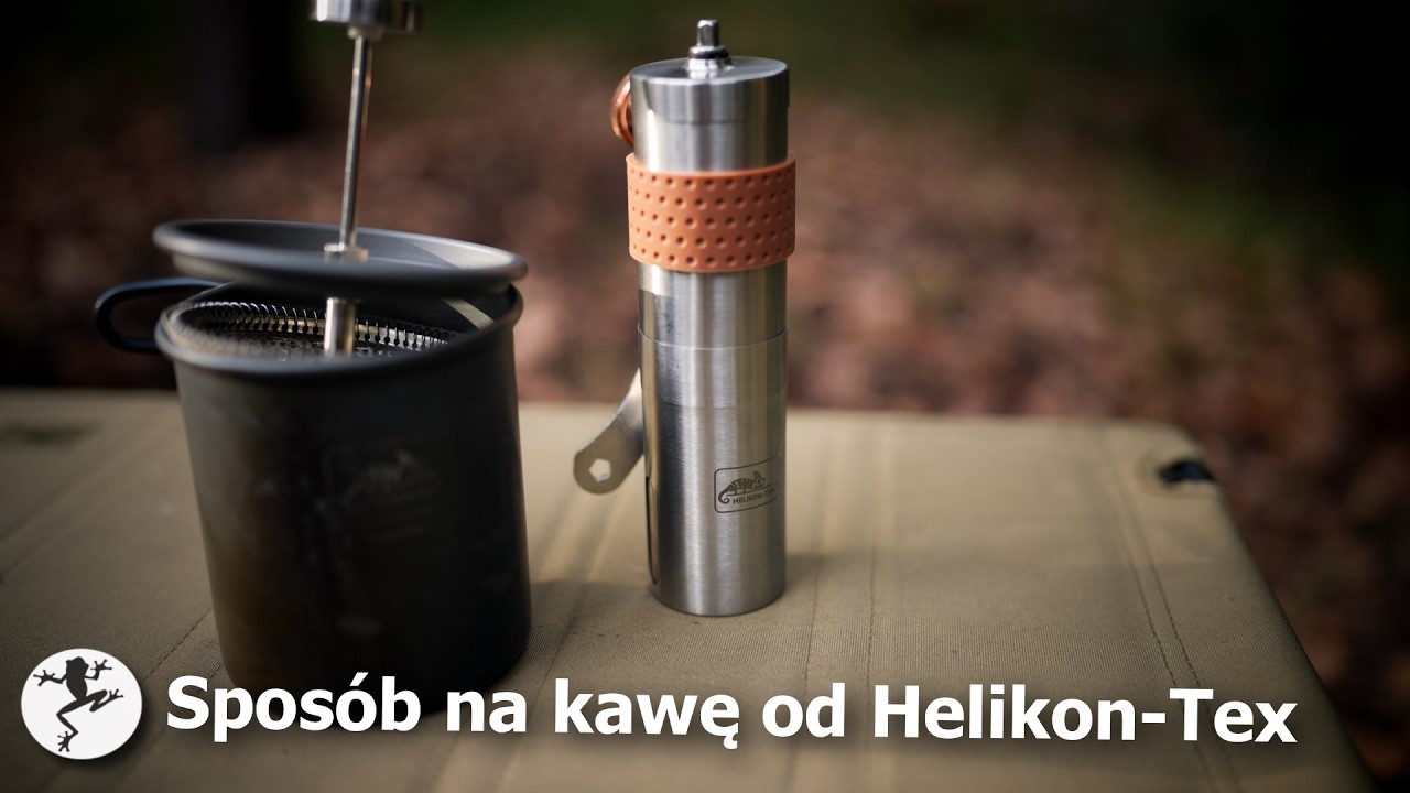 Zaparzacz oraz młynek do kawy Camp od Helikon-Tex