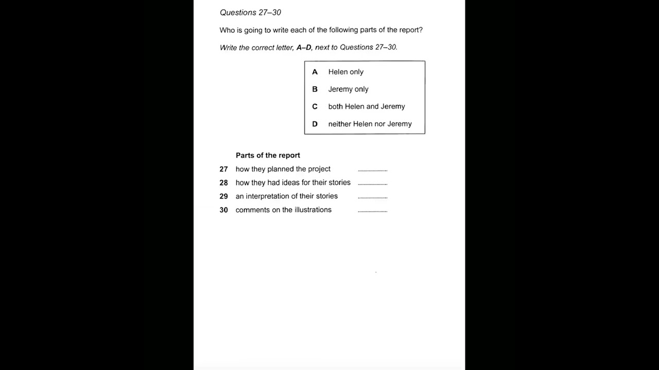 Subject of drawing Change to be made | IELTS LISTENING TEST | SECTION-3