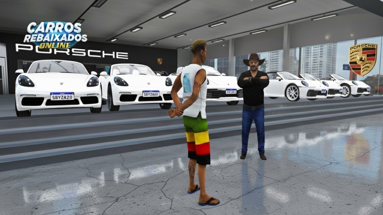 COMPRANDO CARROS NA LOJA DA PORSCHE PRA EQUIPAR | CARROS REBAIXADOS ONLINE