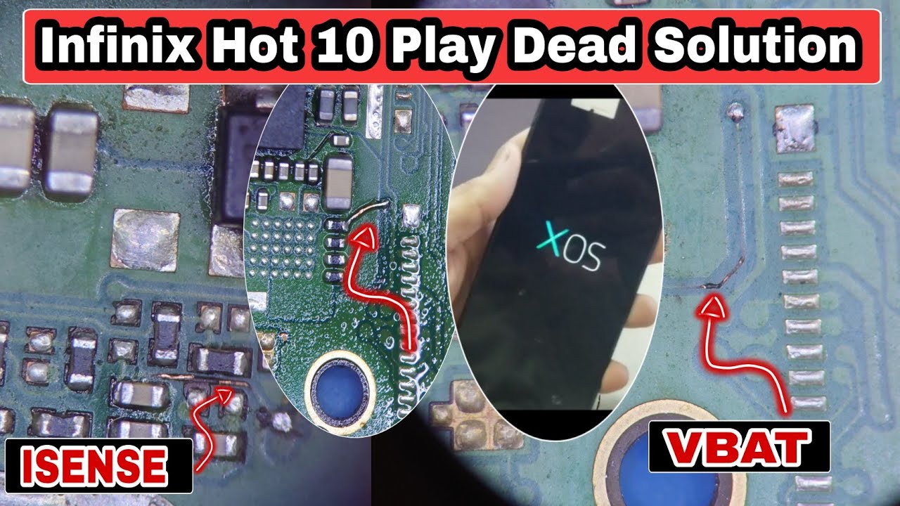 Infinix Hot 10 Play Dead Solution | Infinix Hot 10 Play Vbat line Isense Line Damage | Hot 10 Play