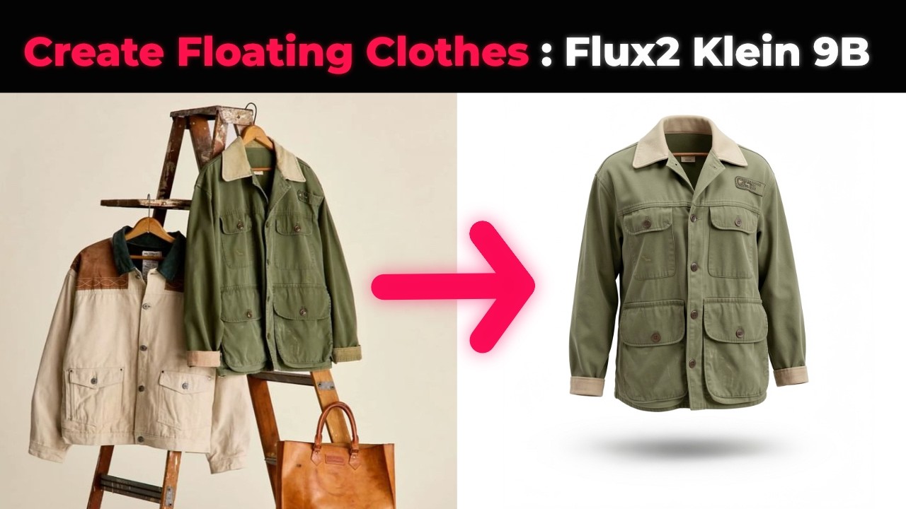 Создание невидимой одежды с помощью Flux2 Klein 9B | 3D-эффект «призрачного манекена» в обучающем...