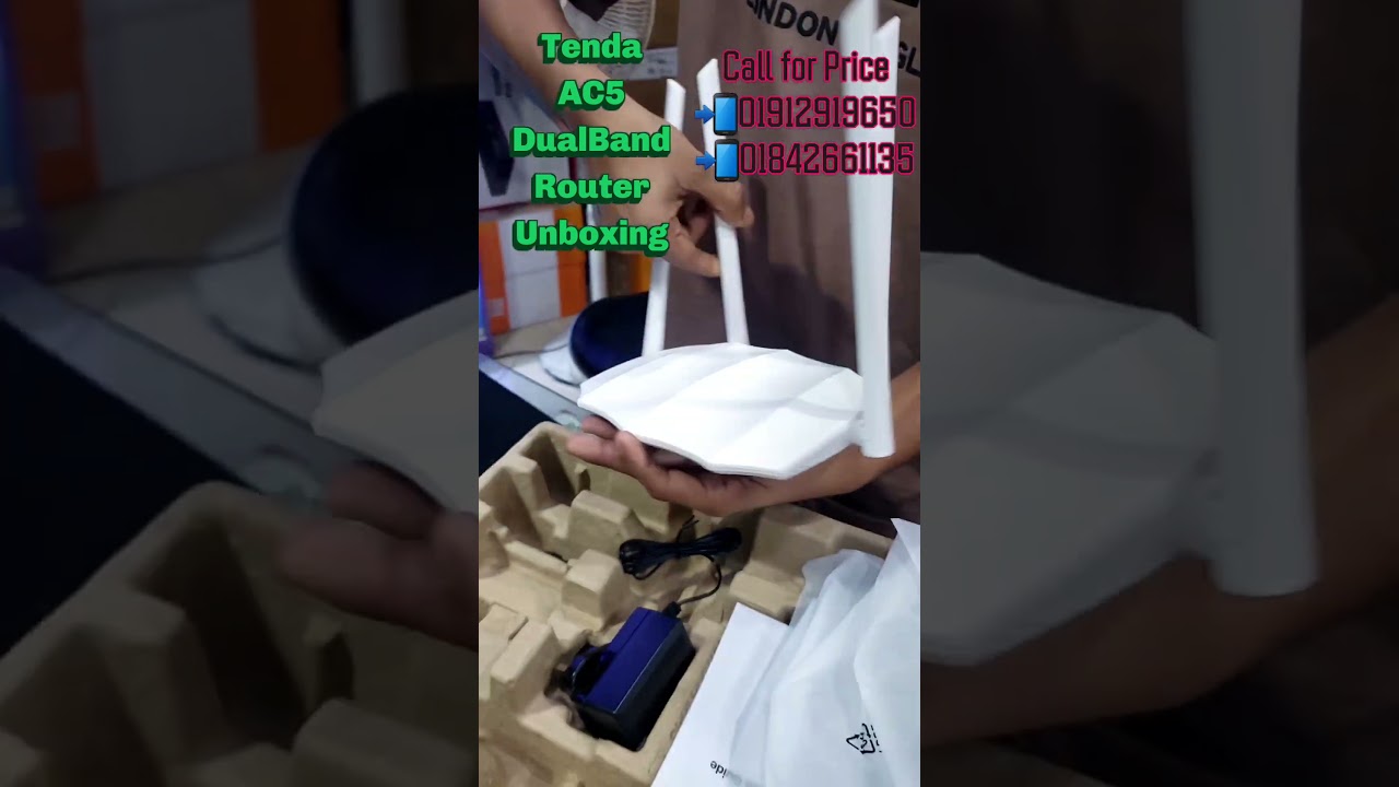 Tenda AC5 AC1200 DualBand Router Unboxing 