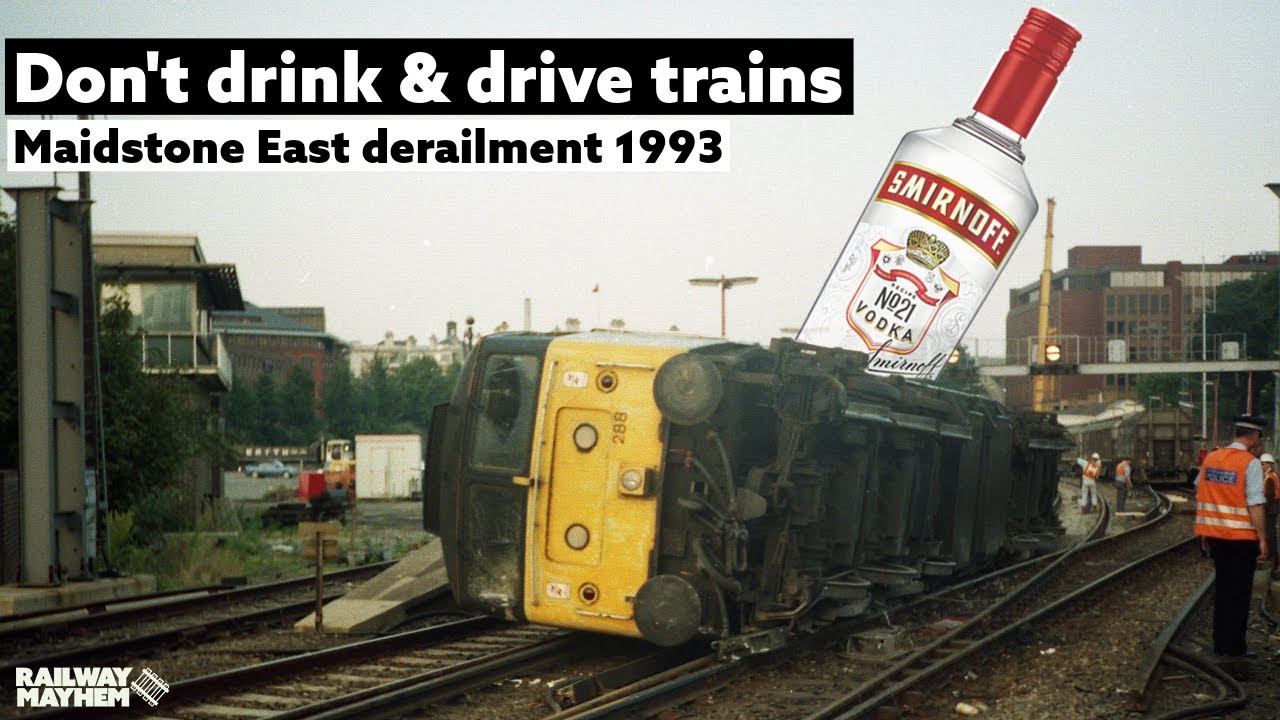 Don't drink & drive trains - Maidstone East derailment 1993