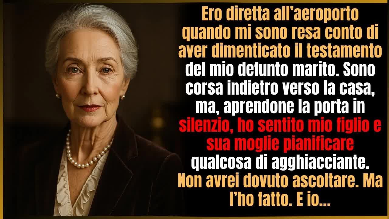 Tornata in aeroporto per il testamento di mio marito ho sentito il piano di mio figlio e moglie
