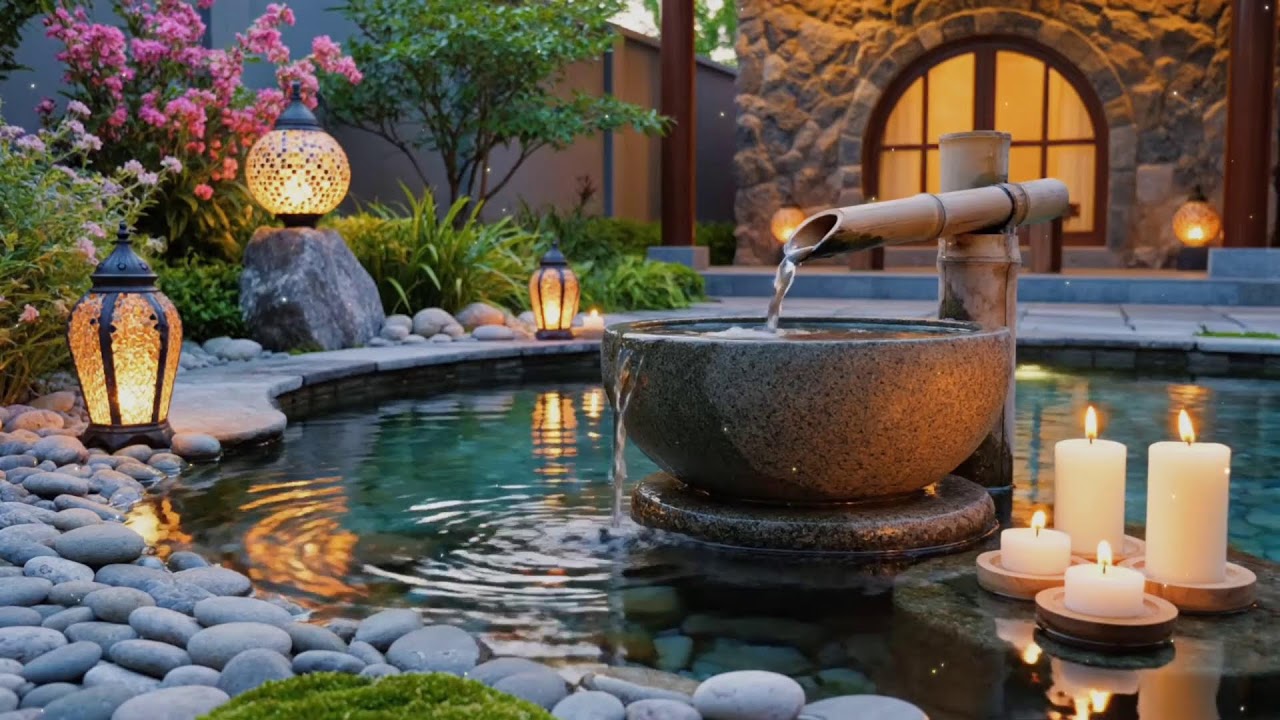 Soft Piano with Flowing Water 🌿 Stress Relief, Emotional Calm & Deep Relaxation