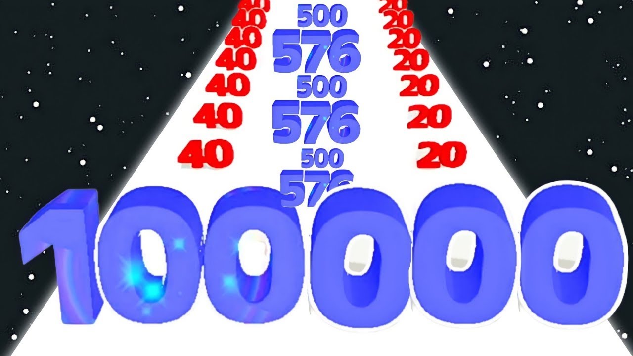 NUMBER MASTER 10,720 SCORE !!! (I BEAT 9999 WALL)Number Master -Number Run Infinity(Max Level)Update