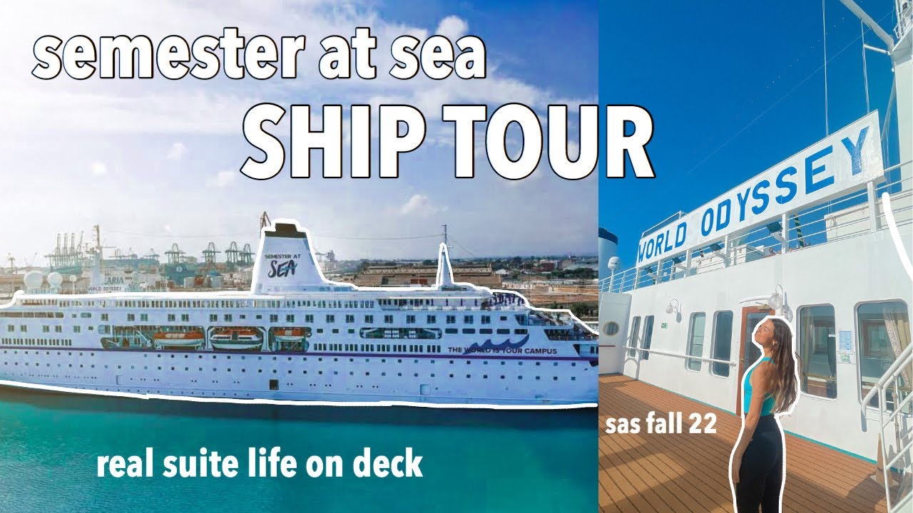 mv world odyssey ship tour (suite life on deck) semester at sea ll sas fall 2022