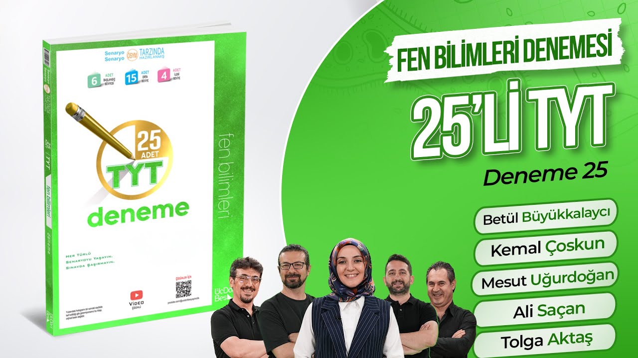 345 YAYINCILIK 25'Lİ FEN BİLİMLERİ DENEMESİ -25