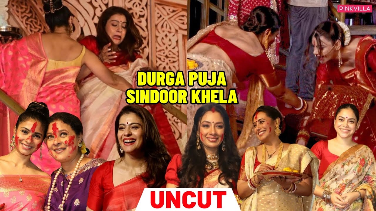 Durga Puja Sindoor Khela 2024 | Rani Mukerji, Kajol-Ajay Devgn, Alia-Ranbir Kapoor, Tanishaa, Rupali