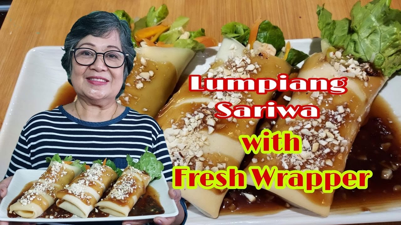 PAMPANGA LUMPIANG SARIWA WITH FRESH LUMPIA WRAPPER