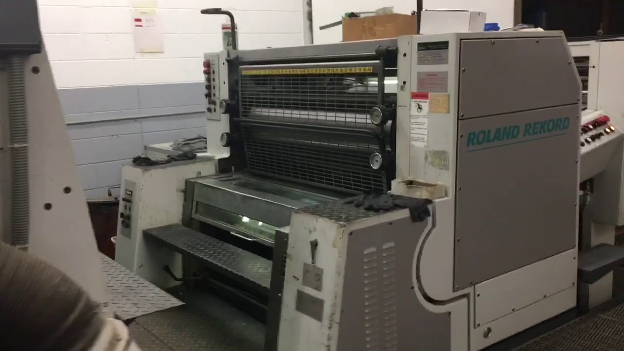 1992 Man Roland Rekord 40 Inch UV Coating Machine