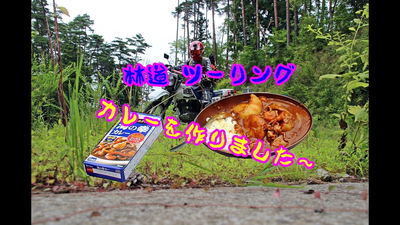 林道ツーリングお昼カレー