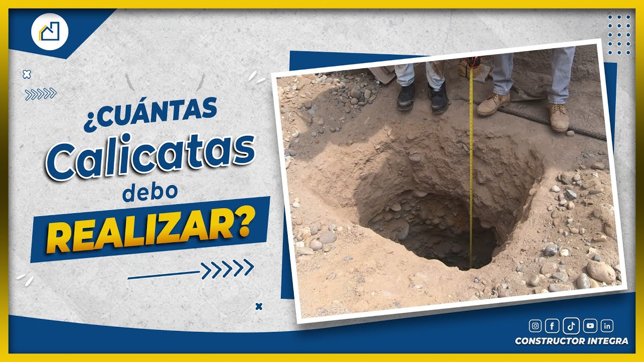 🤔¿CUÁNTAS CALICATAS DEBO REALIZAR?🤔 | Mecánica de Suelos👷‍♂️
