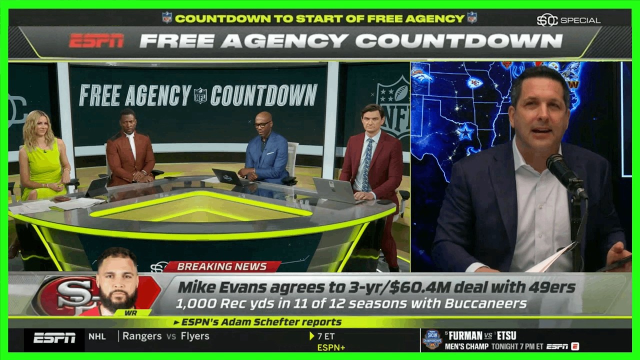 🚨 NFL FREE AGENCY FRENZY 2026 - DAY 1 (ESPN NFL Live Special) — Mike Evans to the 49ers!