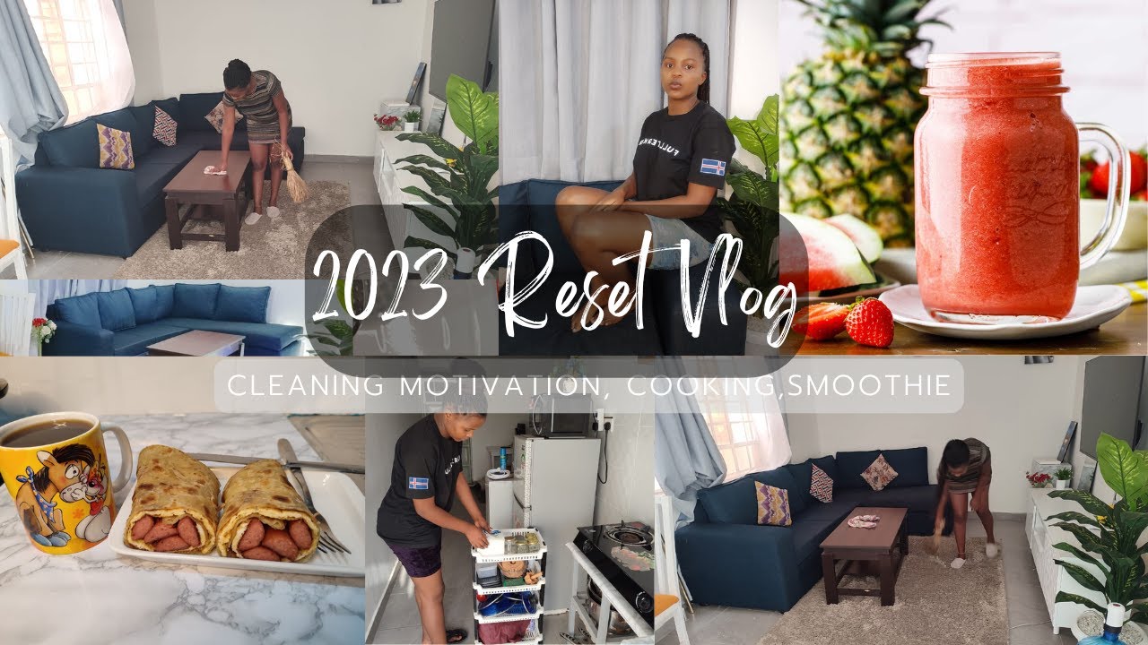 2023 Reset Vlog: Cleaning motivation// Organizing// Cooking// Smoothie e.t.c
