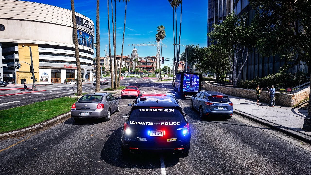 GTA 5 LSPDFR: Реалистичное полицейское патрулирование | Ролевая игра за городского копа в ультра-...