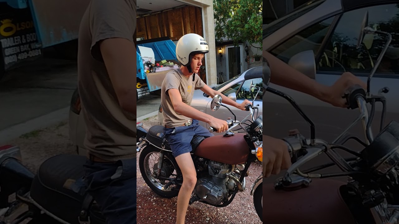 1974 Honda CL360 Scrambler (Cold Start)