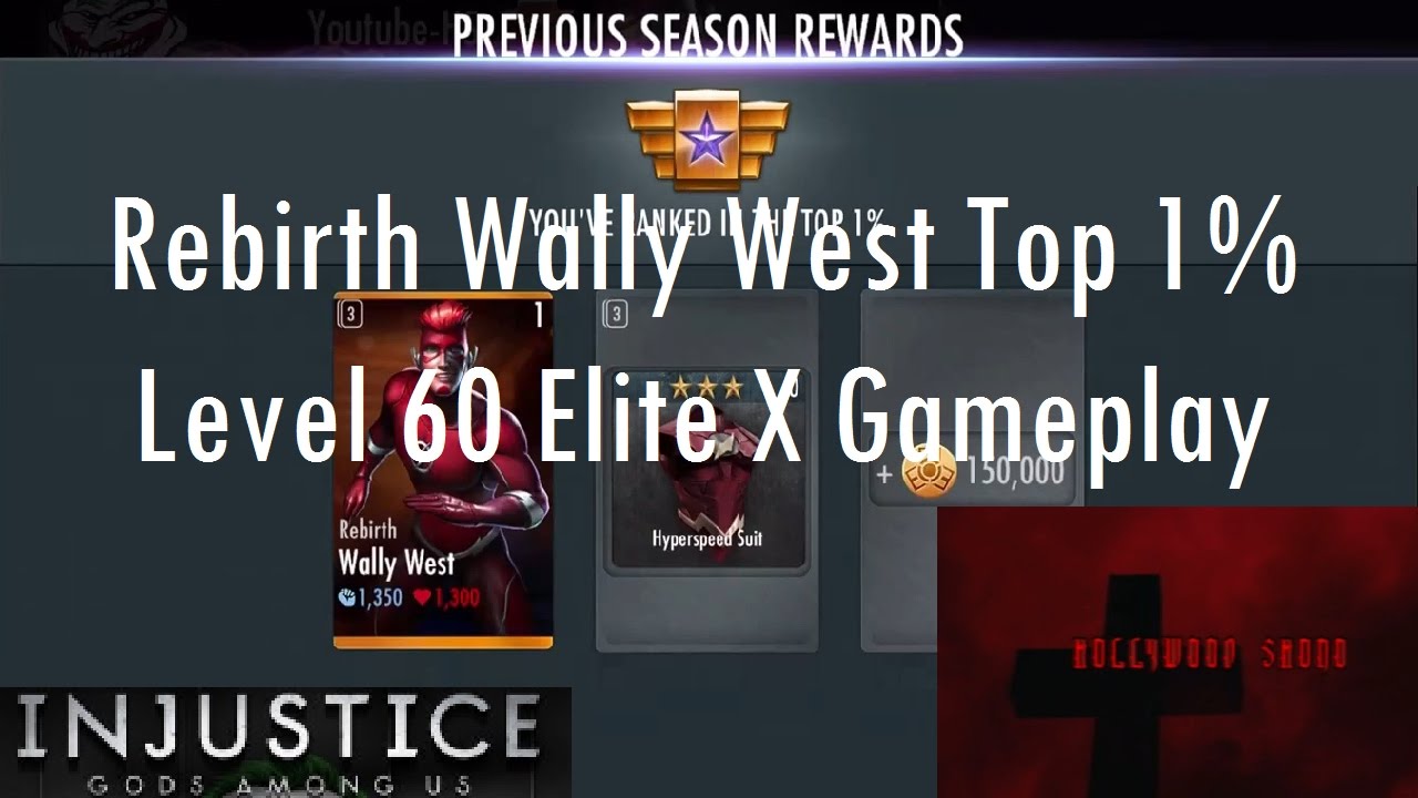 Injustice Gods Among Us iOS - Rebirth Wally West Top 1% and Level 60 Elite X Gameplay