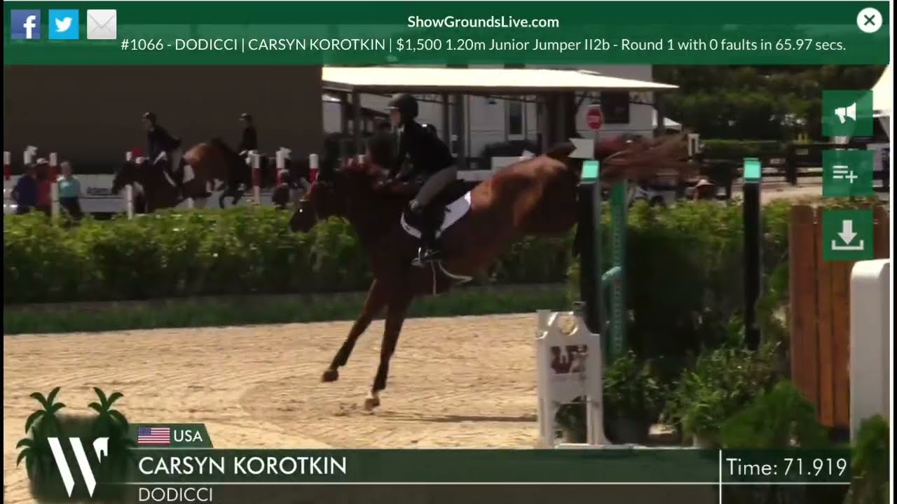 Dodicci & Carsyn Korotkin 1.20 Junior Jumper (6th) WEF 9, 2026