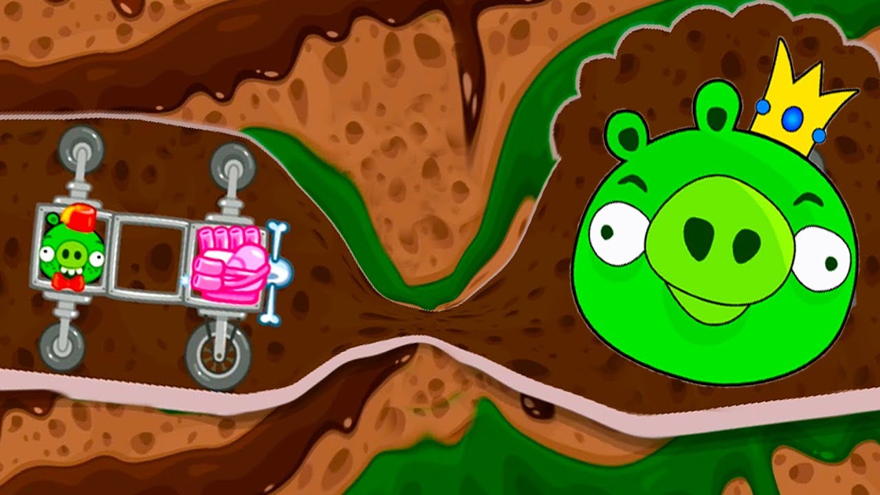 Машинки и Вертолеты в Bad Piggies #25 Игра по мультфильму про птичек и свинок #Машинкикида