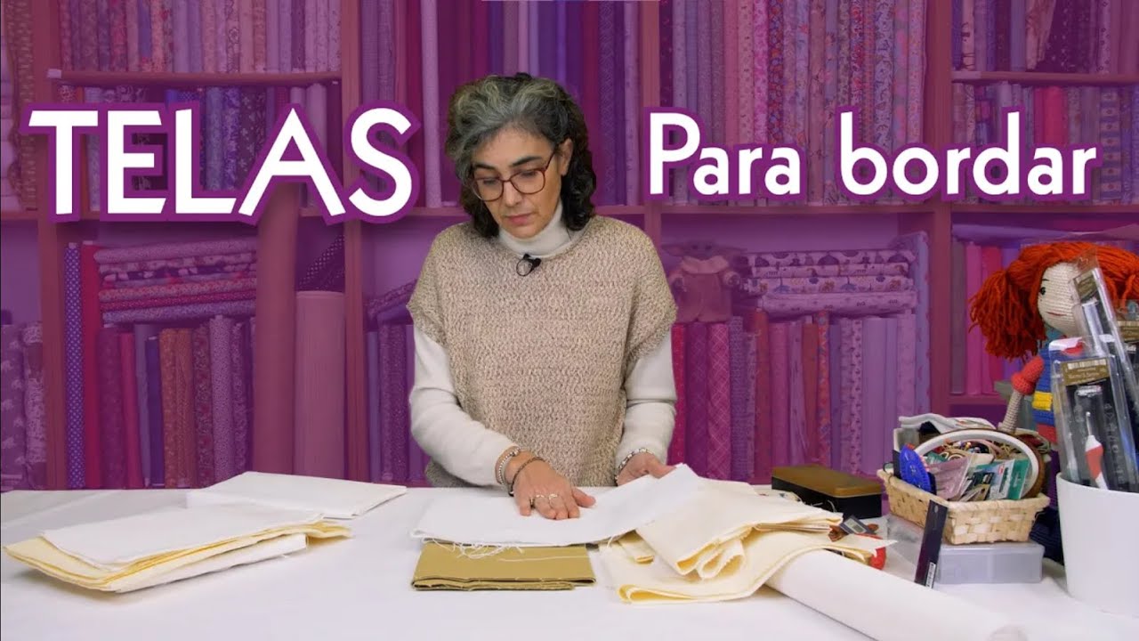 Tipos de TELAS para BORDAR || Leyreideas