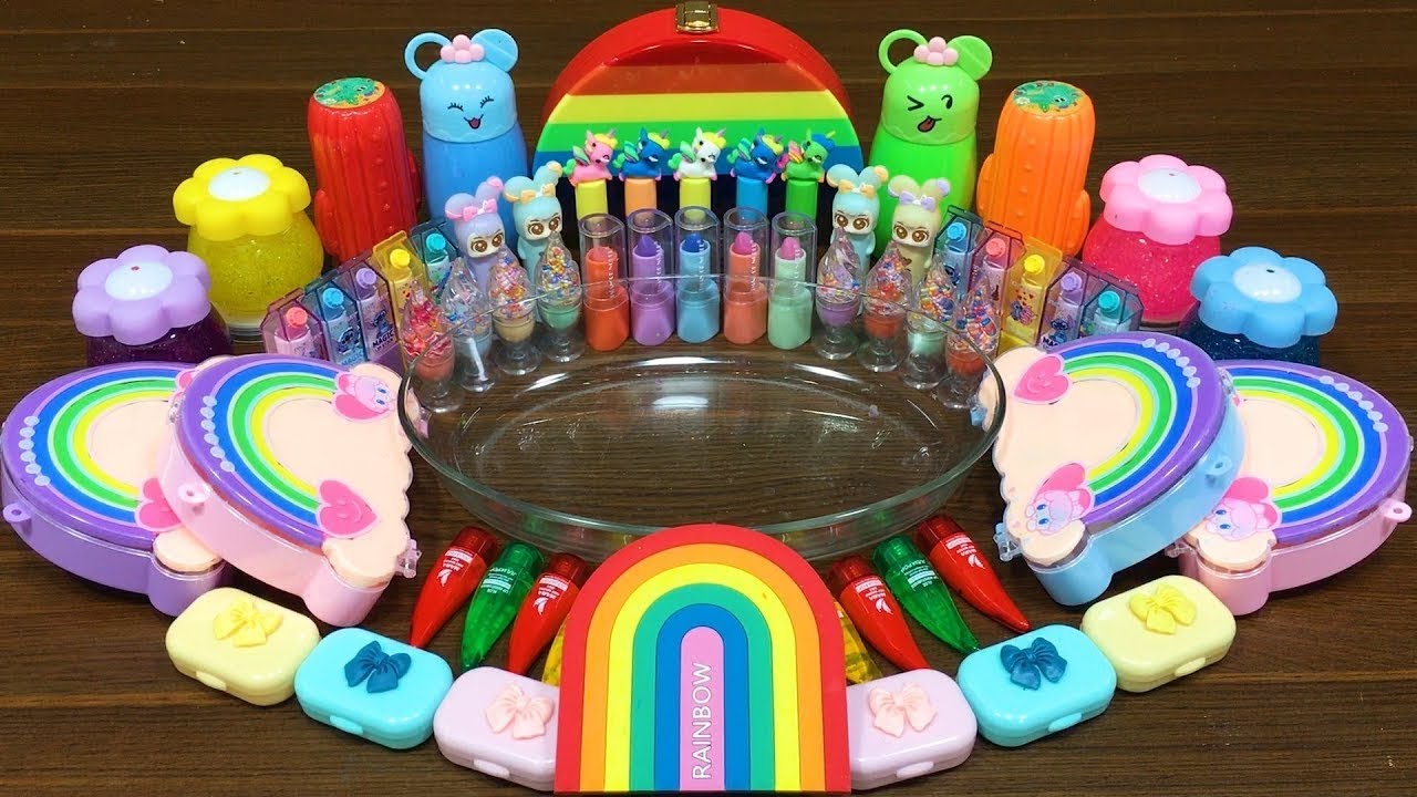 LIVE: RAINBOW SLIME ! Mixing random into STOREBOUGHT SLIME #124
