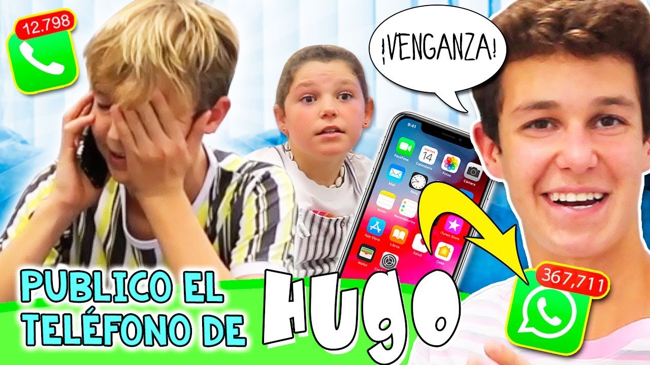 ¡PUBLICO el NÚMERO de mi HERMANO HUGO HAACK en INSTAGRAM! 📱 EL MOVIL se ROMPE 😱 #PrankWar