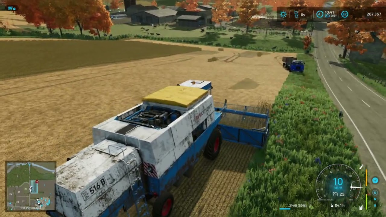 Farming simulator 22 staré stroje #66 sklizeň sóji 