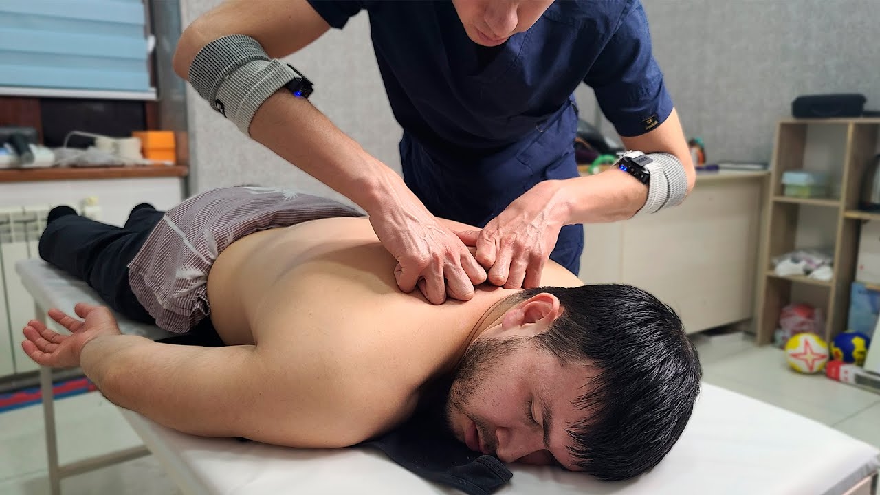 Magic Fast Hands ASMR Back Massage on Table