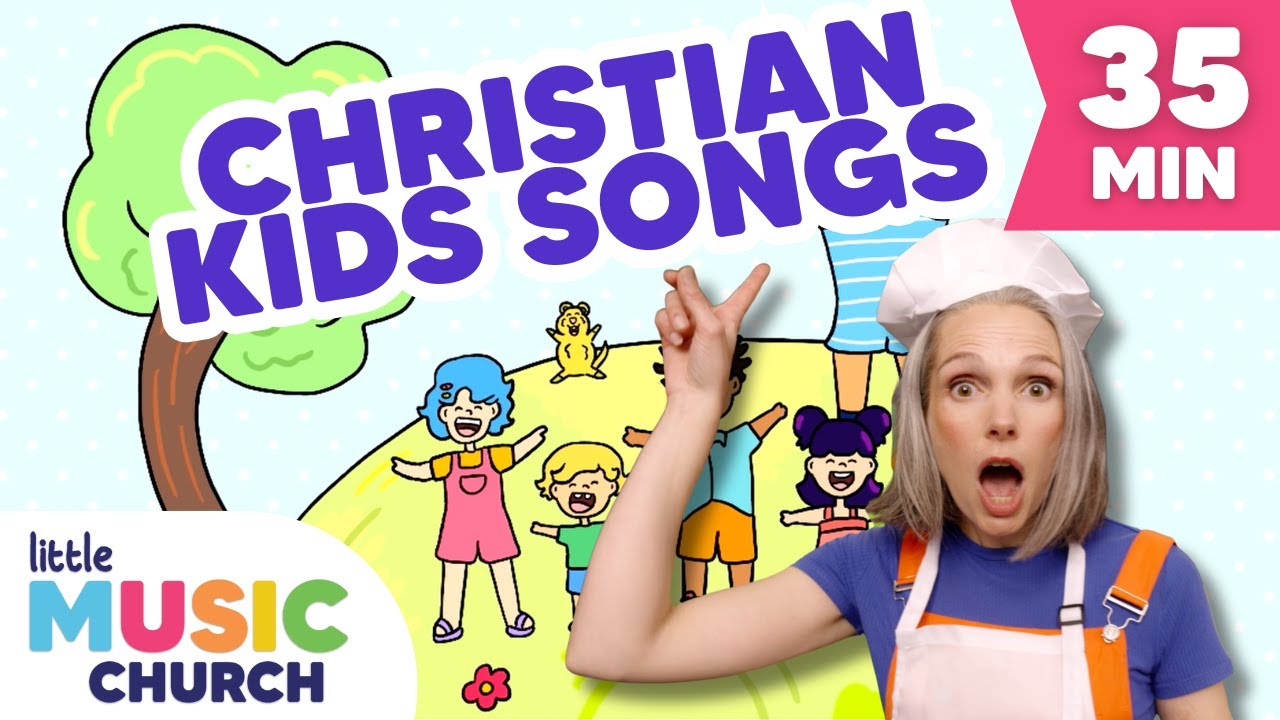 🎵 35 Minute FUN Christian Kids Songs ✝️ Bible Songs for Children | Little Music Church