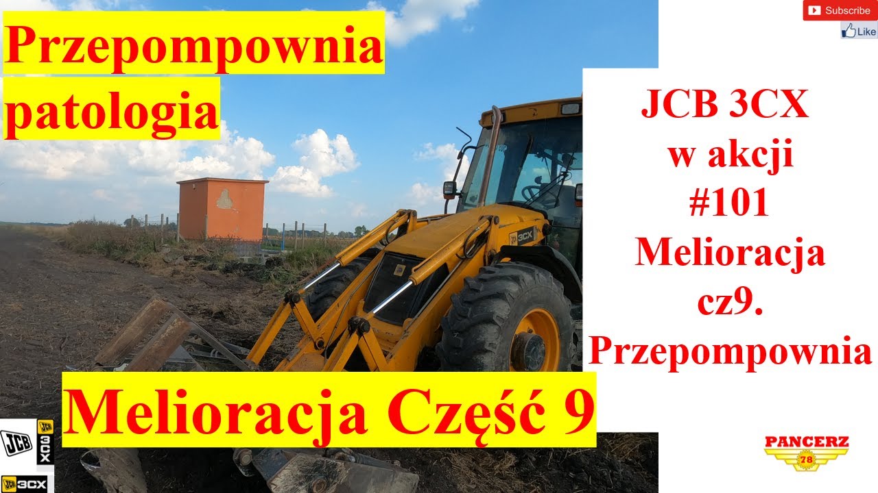 JCB 3CX w akcji. #101 Przepompownia. Patologia. Melioracja. Cz.9.
