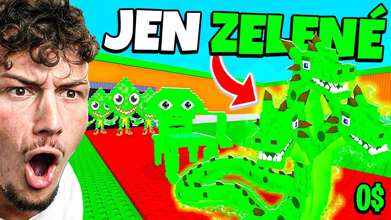 Z 0 NA 1 TRILION ALE POUZE POMOCÍ ZELENÝCH BRAINROTŮ VE STEAL A BRAINROT!