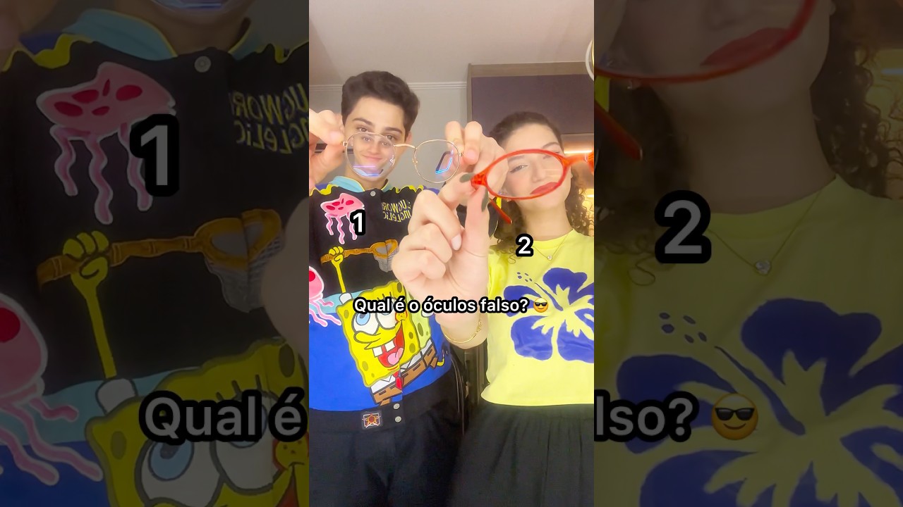 Qual é o óculos falso? 🚫 