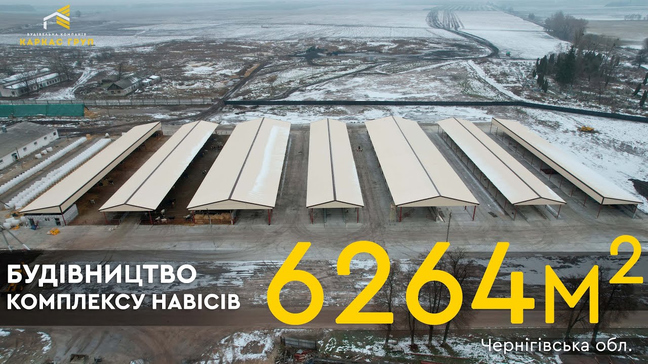Будівництво навісів для утримання телят | Чернігівська обл