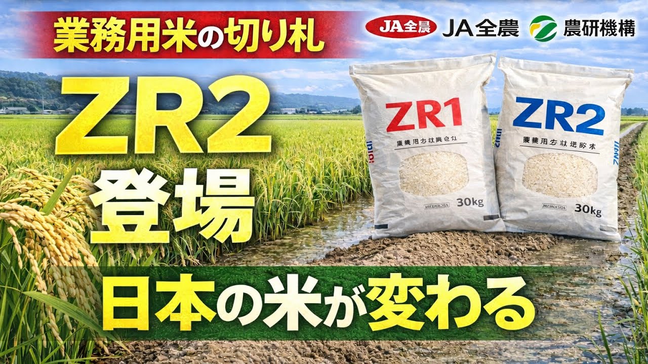 JA全農×農研機構が本気で作った米｜多収米「ZR2」が日本の米を変える