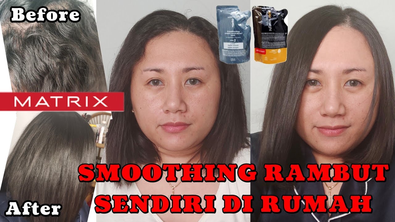 Tutorial Meluruskan Rambut Sendiri Di Rumah || Cara Smoothing Rambut Sendiri Di Rumah