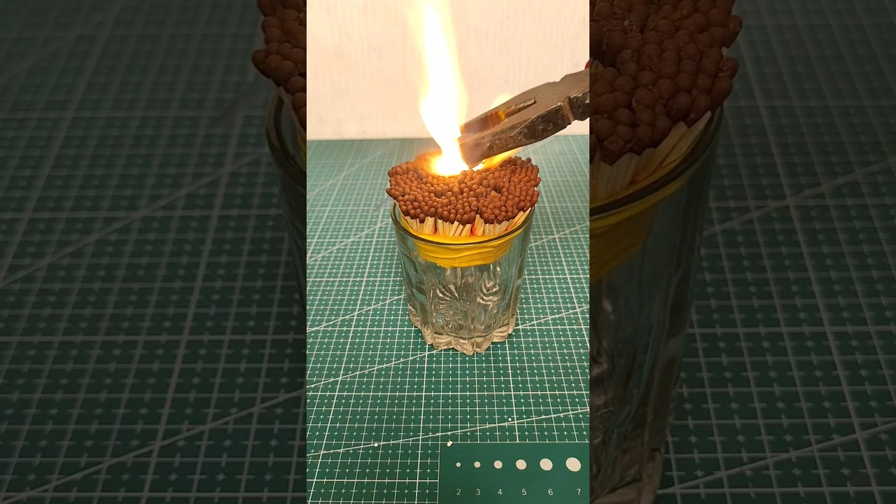 1000 Matches vs 1000&deg; cc hot metal ball | crazy science experiment