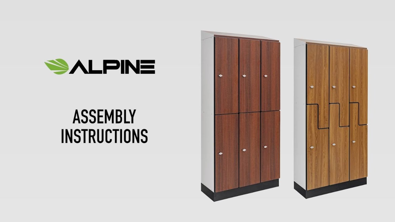 ALP701 T Tops For Double Tier Locker Assembly Video