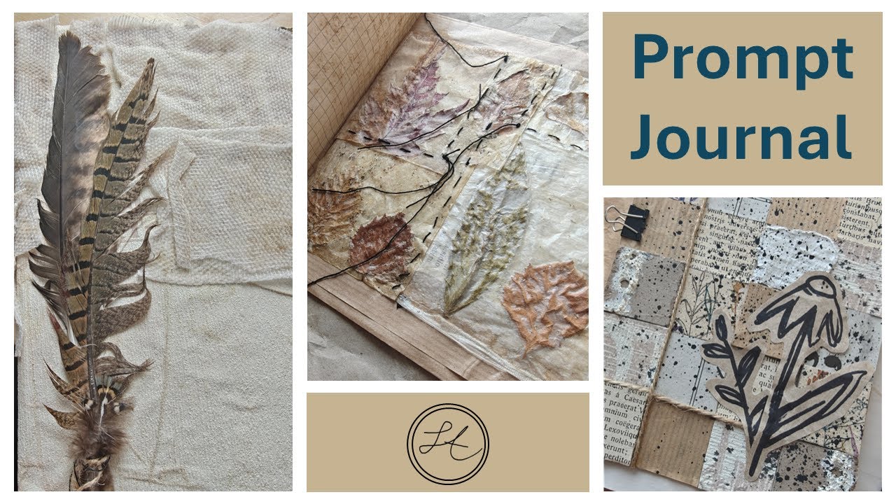 EN | Prompt Junk Journal FlipThrough| Creative Ideas from Random Words ✂️🌿