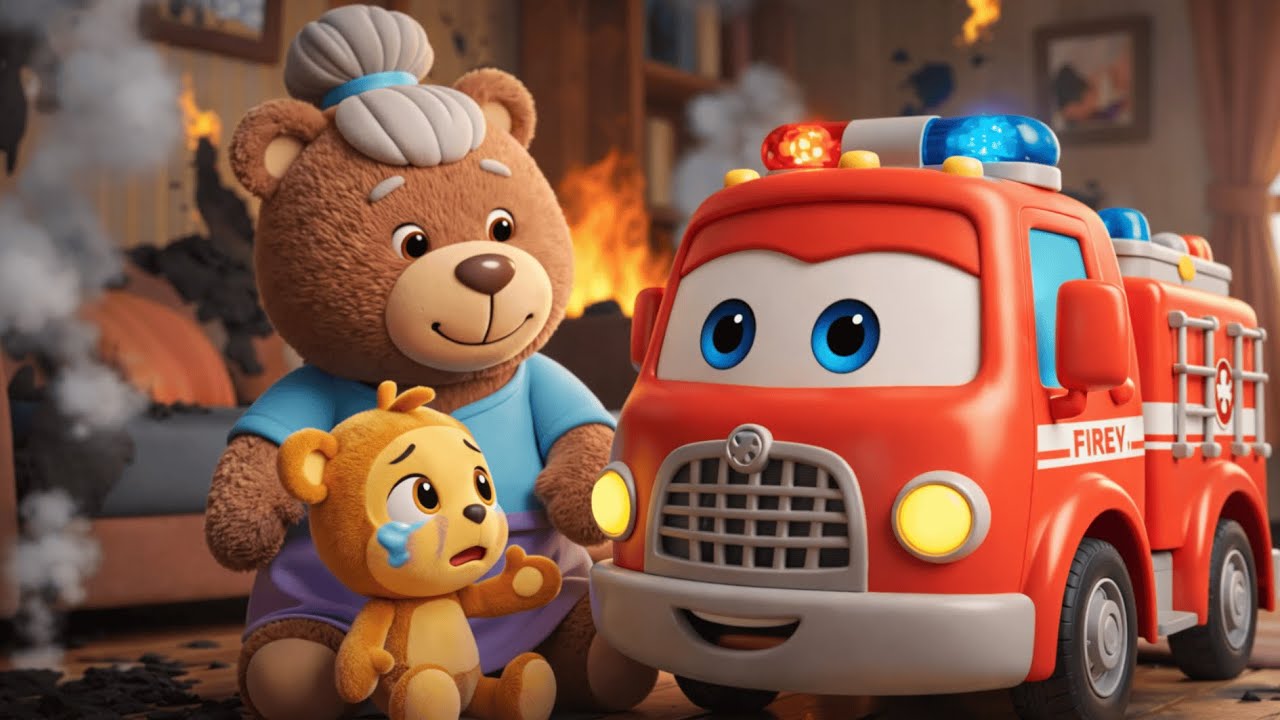 Teddy Bear Rescue Team | saving teddy trapped during a house fire