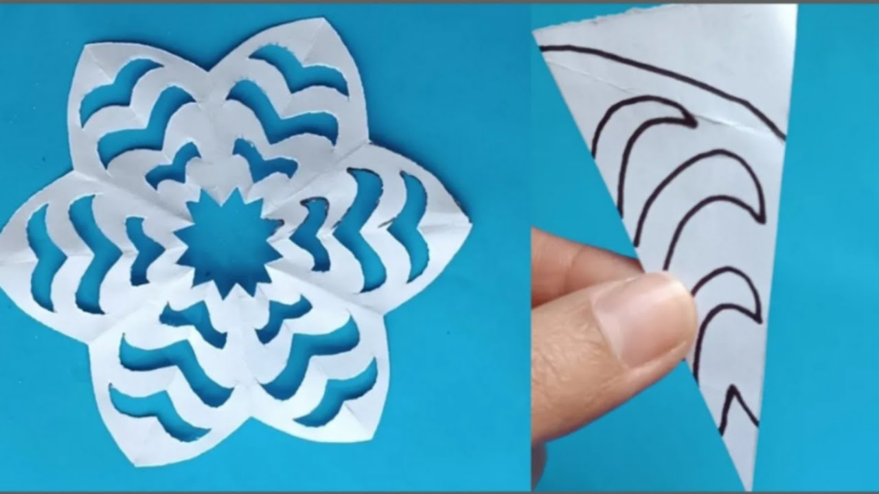 Paper snowflake #How to make easy paper snowflakes #christmas decoration ideas#part322