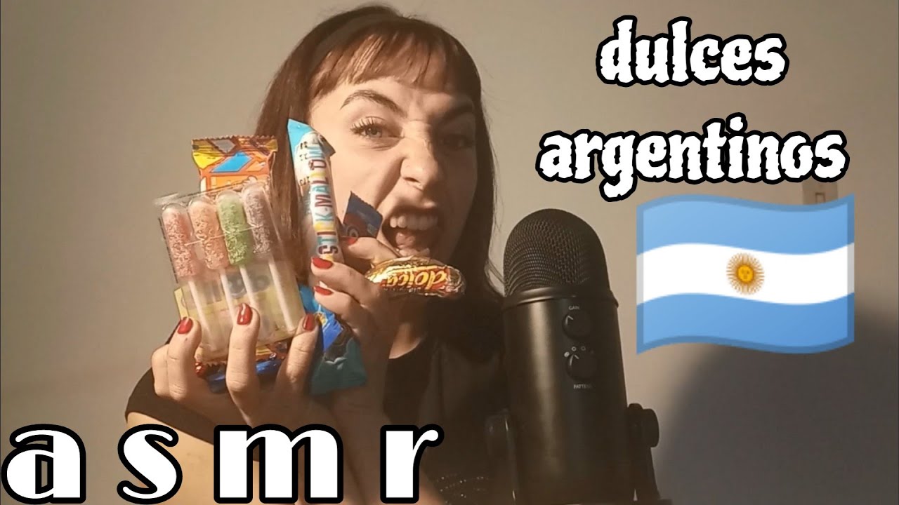 asmr probando dulces argentinos 🍭🍫🍬 mouth sounds